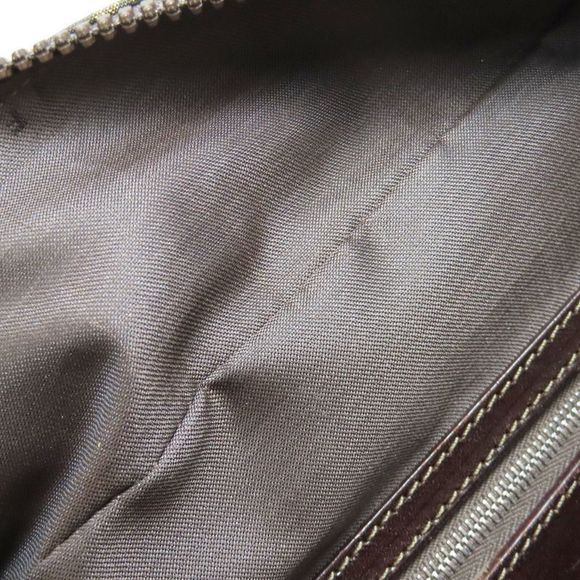 Fendi Zucca Pattern Handbag Canvas Leather Women - Picture 10 of 15